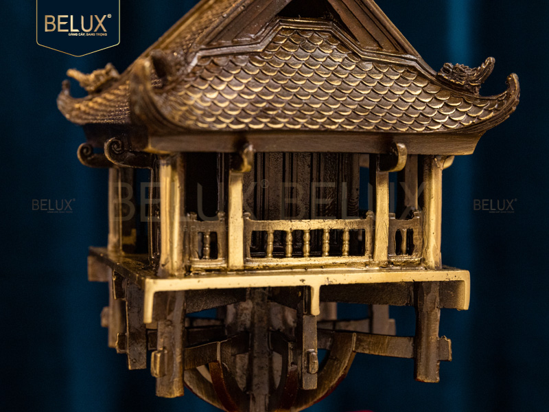 Mô hình chùa một cột bằng đồng